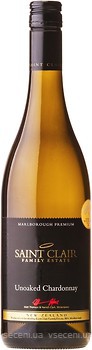 Фото Saint Clair Unoaked Chardonnay Marlborough Premium біле сухе 0.75 л