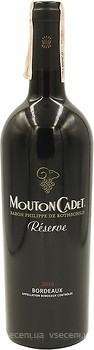 Фото Baron Philippe de Rothschild Mouton Cadet Reserve Bordeaux Rouge 2016 червоне сухе 0.75 л