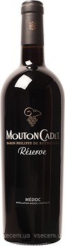 Фото Baron Philippe de Rothschild Mouton Cadet Reserve Medoc Rouge червоне сухе 0.75 л