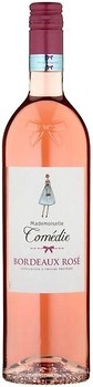 Фото Mademoiselle Comedie Bordeaux Rose рожеве сухе 0.75 л