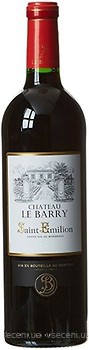 Фото Les Grands Chais de France Chateau Le Barry Saint-Emilion красное сухое 0.75 л