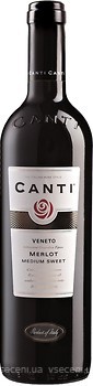 Фото Canti Merlot Veneto Medium Sweet червоне напівсолодке 0.75 л