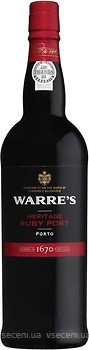 Фото Warre's Warrior Heritage Ruby Port червоний солодкий 0.75 л