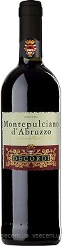 Фото Decordi Montepulciano d'Abruzzo 2015 червоне сухе 0.75 л