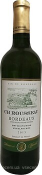 Фото CH Rousseau Bordeaux Blanc біле сухе 0.75 л