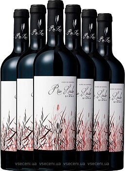 Фото Les Grands Chais de France Rio Lindo Syrah красное полусухое 6 шт 0.75 л в упаковке