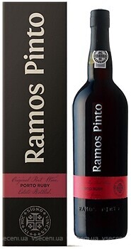 Фото Ramos Pinto Porto Ruby красный сладкий 0.75 л в подарочной упаковке