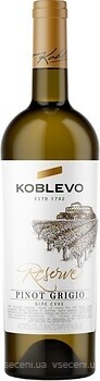 Фото Koblevo Reserve Wine Pinot Grigio белое сухое 0.75 л