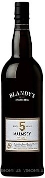 Фото Blandy's Madeira Malmsey Sweet 5 Years Old белое сладкое 0.75 л