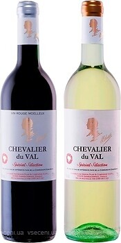 Фото Peter Mertes Chevalier Du Val Vin Blanc Moelleux, Chevalier du Val Vin Rouge Moelleux біле напівсолодке набір вин 0.75 л