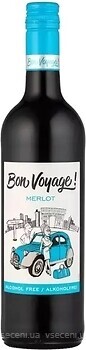 Фото Bon Voyage Merlot Alcohol Free безалкогольне червоне напівсухе 0.75 л