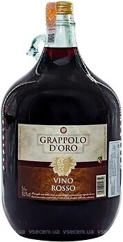 Фото Grappolo d'Oro Vino Rosso красное сухое 5 л