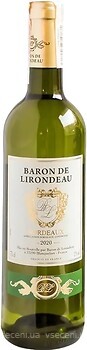 Фото Baron de Lirondeau Bordeaux біле сухе 0.75 л