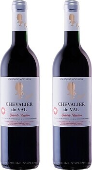 Фото Peter Mertes Chevalier Du Val Vin Rouge Moelleux красное полусладкое 0.75 л набор вин