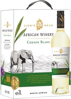 Фото African Winery Chenin Blanc біле сухе 3 л в упаковці
