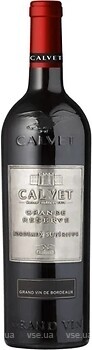 Фото Calvet Reserve Metal Bordeaux Superieur червоне сухе 0.75 л