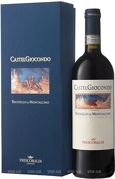 Фото Frescobaldi CastelGiocondo Brunello Di Montalcino DOCG 2016 червоне сухе 0.75 л в подарунковій упаковці