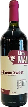 Фото Shilda Liter Man Red Semi Sweet червоне напівсолодке 1 л
