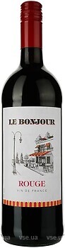 Фото Le Bonjour Rouge червоне сухе 1 л