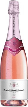 Фото Les Grands Chais de France Baron d'Arignac Rose Dry Sparkling рожеве брют 0.75 л