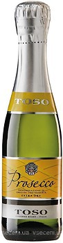 Фото Toso Prosecco Spumante Extra-Dry DOC біле екстра-сухе 0.2 л