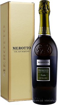 Фото Merotto Prosecco Furlo Extra-Dry біле Екстра-сухе 0.75 л в упаковці