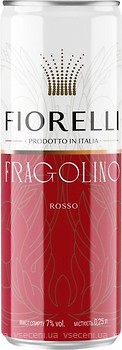 Фото Fiorelli Fragolino Rosso красное сладкое 0.25 л ж/б