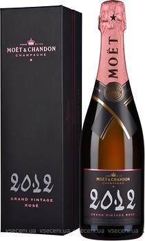 Фото Moet & Chandon Dom Perignon Vintage Rose 2012 рожеве брют 0.75 л в упаковці