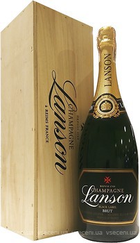 Фото Lanson Black Label Brut белое брют 1.5 л в упаковке