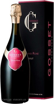 Фото Gosset Grand Rose рожеве брют 0.75 л в упаковці