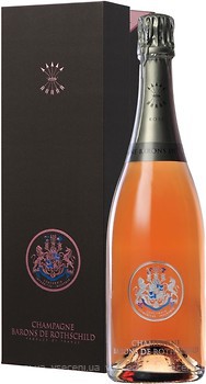 Фото Champagne Barons de Rothschild Rose рожеве сухе 0.75 л в упаковці
