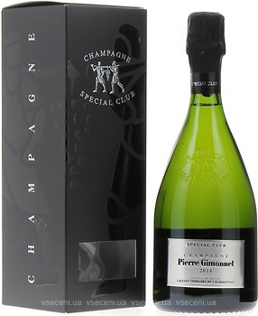 Фото Pierre Gimonnet & Fils Special Club Grands Terroirs De Chardonnay Extra Brut 2014 белое экстра-брют 0.75 л в упаковке