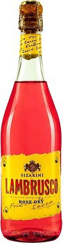 Фото Sizarini Lambrusco розовое сухое 0.75 л