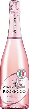 Фото Vittorio Prosecco Rose Spumante Extra Dry DOC рожеве екстра-сухе 0.75 л