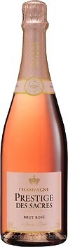 Фото Champagne Prestige des Sacres Brut Rose рожеве брют 0.75 л