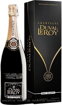 Фото Duval-Leroy Champagne Brut Reserve біле брют 0.75 л в упаковці