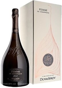 Фото Duval-Leroy Femme de Champagne Grand Cru Brut Nature 2002 біле брют 0.75 л в упаковці