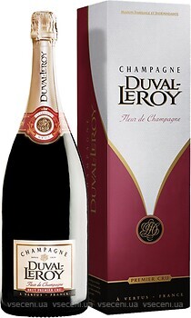 Фото Duval-Leroy Fleur de Champagne Premier Cru біле брют 0.75 л в упаковці