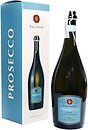 Фото Villa Italia Prosecco Frizzante Gift Box біле сухе 0.75 л в упаковці