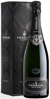 Фото Ferrari Trento Perle Nero Riserva біле брют 0.75 л в упаковці