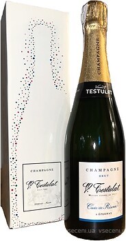 Фото Testulat Champagne Brut Cuvee de Reserve біле брют 0.75 л в упаковці