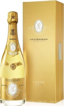 Фото Louis Roederer Cristal Vintage 2015 біле брют 0.75 л в упаковці