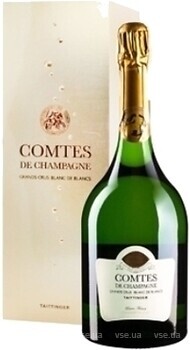 Фото Taittinger Comtes de Champagne Blanc de Blancs Brut 2013 біле брют 0.75 л в упаковці