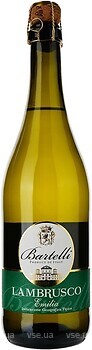 Фото Bartelli Lambrusco біле напівсолодке 0.75 л