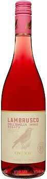 Фото Civ & Civ Lambrusco dell'Emilia Rosato Amabile рожеве напівсолодке 0.75 л