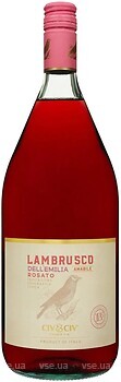Фото Civ & Civ Lambrusco dell'Emilia Rosato Amabile рожеве напівсолодке 1.5 л