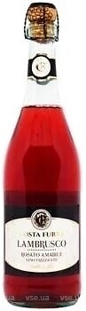 Фото Costa Furra Lambrusco Rosato Amabile рожеве напівсолодке 0.75 л