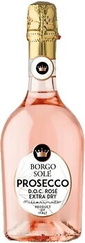 Фото Borgo Sole Prosecco DOC Rose Extra Dry рожеве сухе 0.75 л