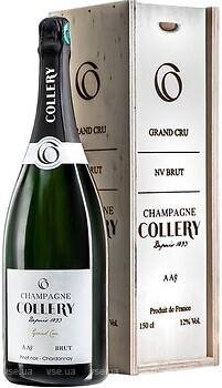 Фото Champagne Collery Grand Cru белое брют 1.5 л в подарочной упаковке