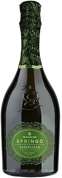 Фото Le Manzane Conegliano Prosecco Superiore Springo Green Sui Lieviti Millesimato біле брют 0.75 л